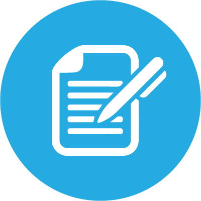 Icon of Document with a Pen